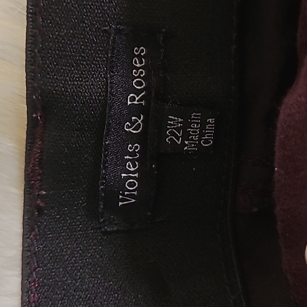Violets & Roses Harrietta Mid Rise Skinny Pant - Picture 3 of 7